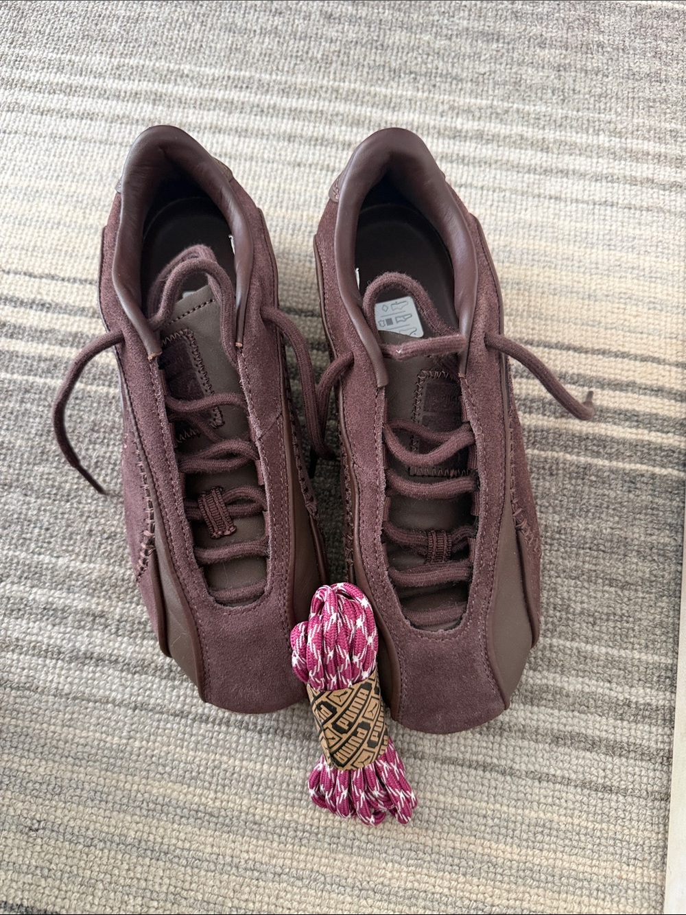 Madhappy x Puma brown suede sneakers never worn. Changeable laces.